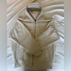 Brandy Melville Oversized Zip Up hoodie cream